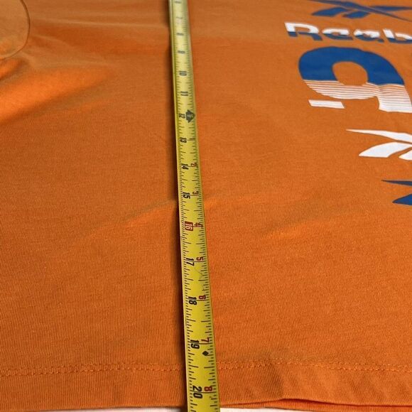 Reebok Medium HTF Womens Meet You There MYT Crop Graphic 95 T-Shirt Orange 0731 - Picture 10 of 12